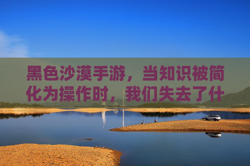 黑色沙漠手游，当知识被简化为操作时，我们失去了什么？黑色沙漠手游，当知识被简化为操作时，我们失去了什么？