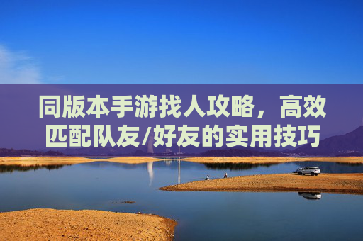 同版本手游找人攻略,高效匹配队友/好友的实用技巧,同版本手游找人攻略,高效匹配队友/好友的实用技巧