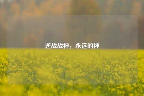 逆战战神,永远的神