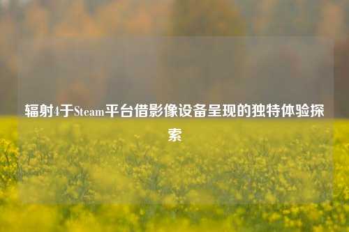 辐射4于Steam平台借影像设备呈现的独特体验探索