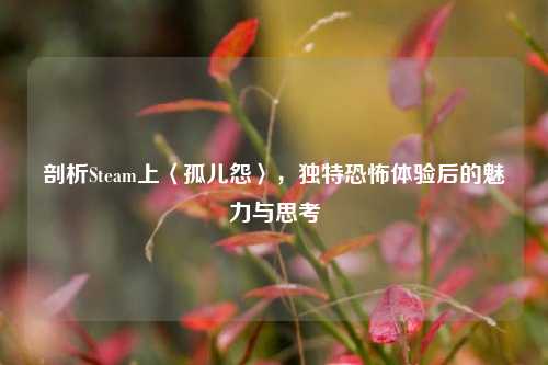 剖析Steam上〈孤儿怨〉，独特恐怖体验后的魅力与思考