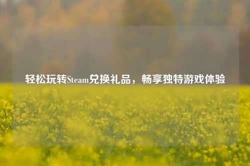 轻松玩转Steam兑换礼品,畅享独特游戏体验