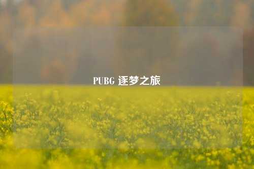 PUBG 逐梦之旅