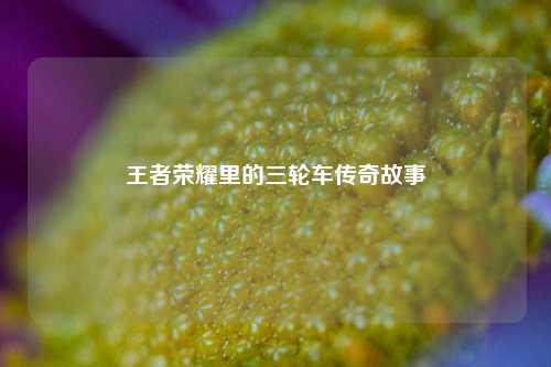 王者荣耀里的三轮车传奇故事