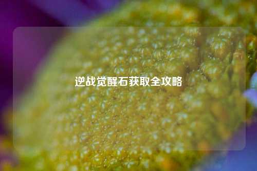 逆战觉醒石获取全攻略