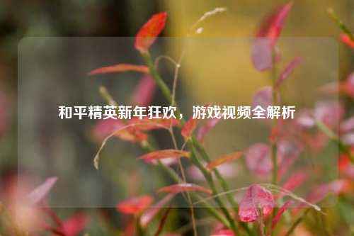 和平精英新年狂欢,游戏视频全解析