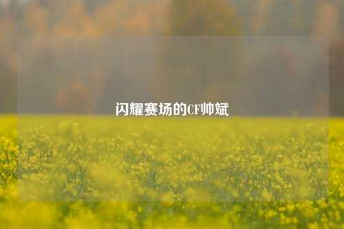 闪耀赛场的CF帅斌