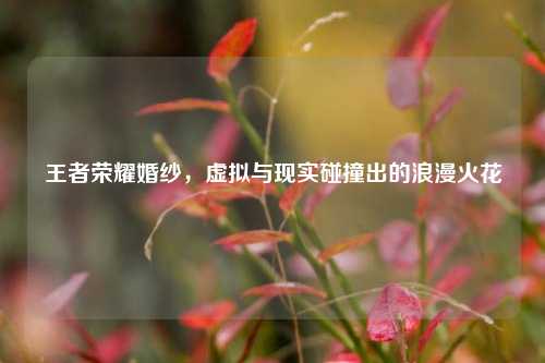 王者荣耀婚纱，虚拟与现实碰撞出的浪漫火花