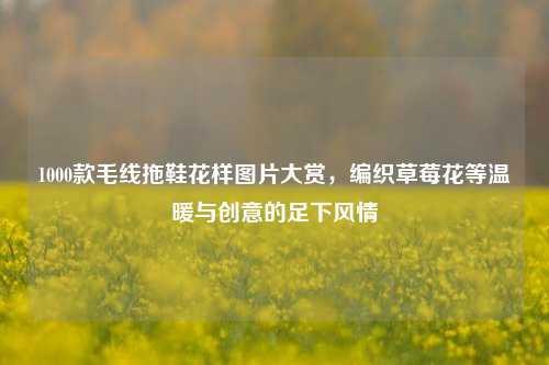 1000款毛线拖鞋花样图片大赏，编织草莓花等温暖与创意的足下风情