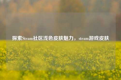 探索Steam社区浅色皮肤魅力，steam游戏皮肤