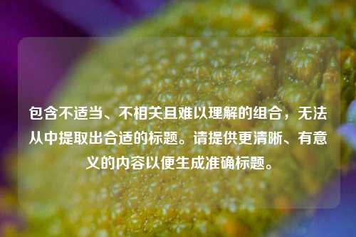 包含不适当、不相关且难以理解的组合,无法从中提取出合适的标题。请提供更清晰、有意义的内容以便生成准确标题。