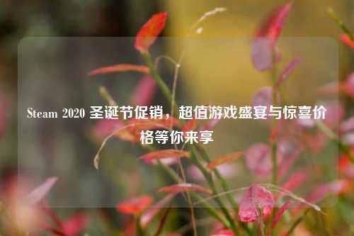 Steam 2020 圣诞节促销，超值游戏盛宴与惊喜价格等你来享