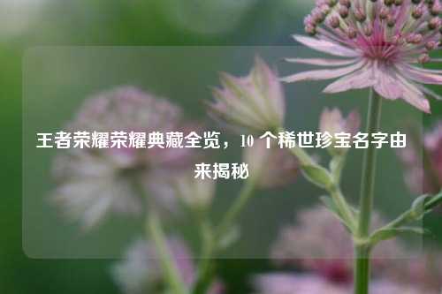 王者荣耀荣耀典藏全览，10 个稀世珍宝名字由来揭秘