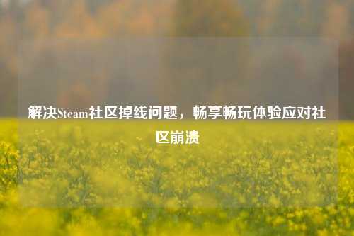 解决Steam社区掉线问题，畅享畅玩体验应对社区崩溃