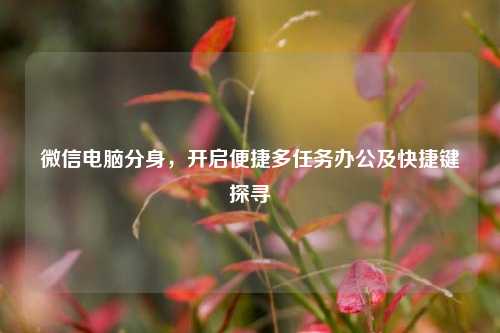 微信电脑分身,开启便捷多任务办公及快捷键探寻