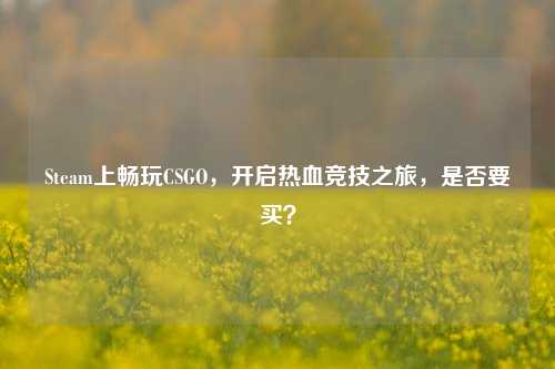 Steam上畅玩CSGO，开启热血竞技之旅，是否要买？