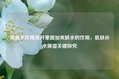爽肤水作用及开塞露加爽肤水的作用，肌肤补水保湿关键探究