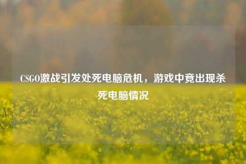 CSGO激战引发处死电脑危机，游戏中竟出现杀死电脑情况