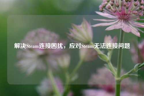 解决Steam连接困扰，应对Steam无法连接问题