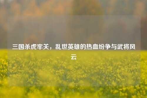 三国杀虎牢关，乱世英雄的热血纷争与武将风云