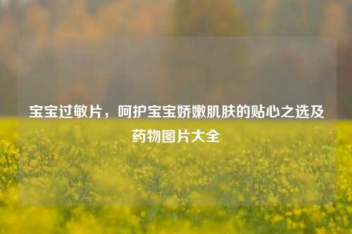 宝宝过敏片,呵护宝宝娇嫩肌肤的贴心之选及药物图片大全