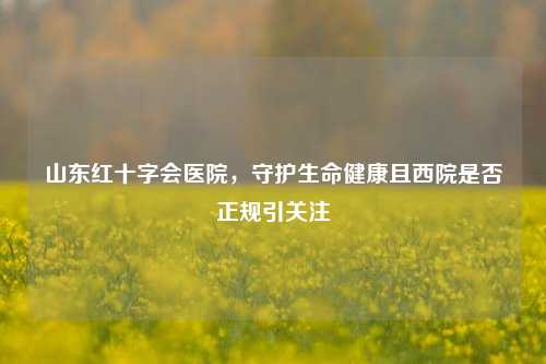山东红十字会医院,守护生命健康且西院是否正规引关注