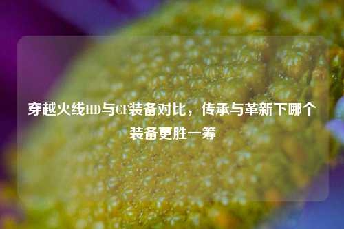 穿越火线HD与CF装备对比，传承与革新下哪个装备更胜一筹
