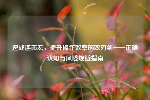 逆战连击宏，提升操作效率的双刃剑——正确认知与风险规避指南