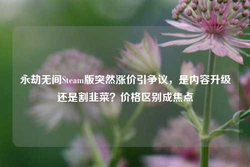 永劫无间Steam版突然涨价引争议,是内容升级还是割韭菜?价格区别成焦点